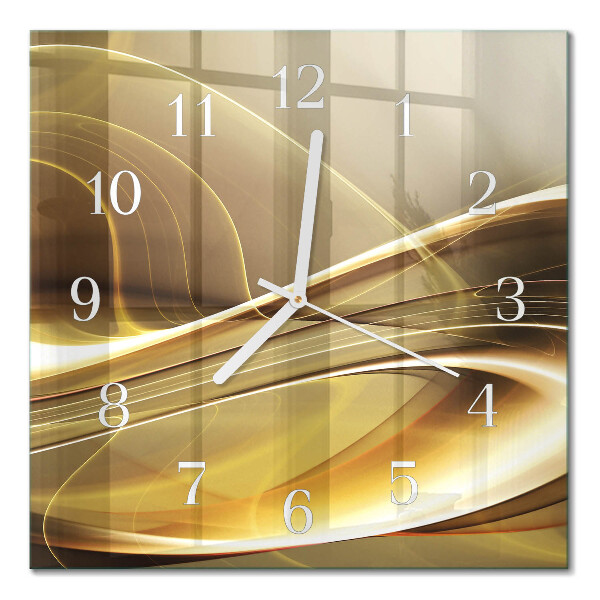 Quadratische wanduhr modern Abstrakte Linien