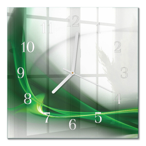 Quadratische wanduhr Abstrakte Linien