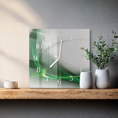Quadratische wanduhr Abstrakte Linien