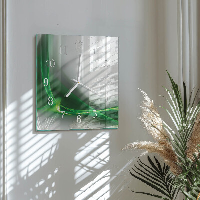 Quadratische wanduhr Abstrakte Linien