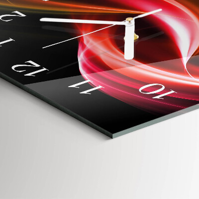 Quadratische wanduhr Abstrakte Linien