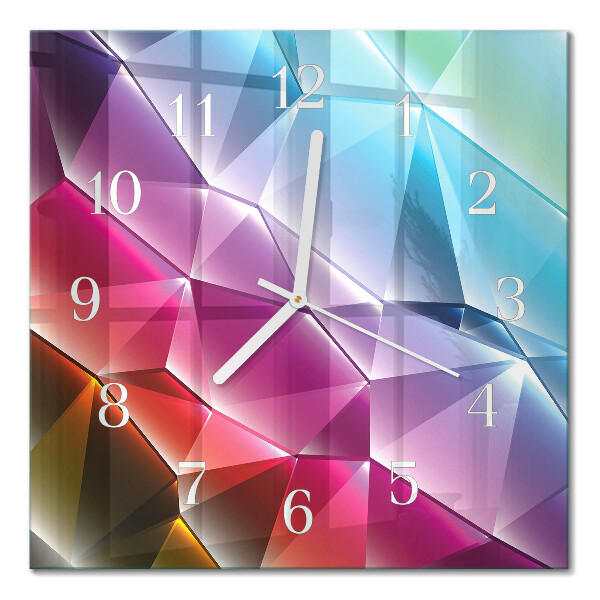 Quadratische wanduhr modern 3D-Muster