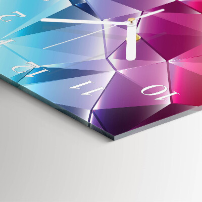 Quadratische wanduhr modern 3D-Muster