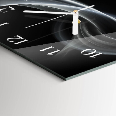 Quadratische wanduhr Abstrakte Linien