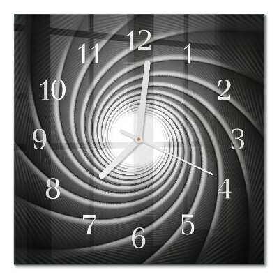 Moderne wanduhr quadratisch Wirbel