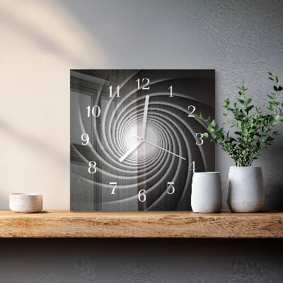 Moderne wanduhr quadratisch Wirbel