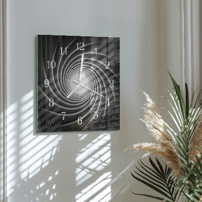 Moderne wanduhr quadratisch Wirbel