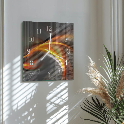 Quadratische wanduhr Abstraktion