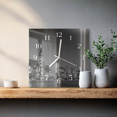 Quadratische wanduhr Horizont