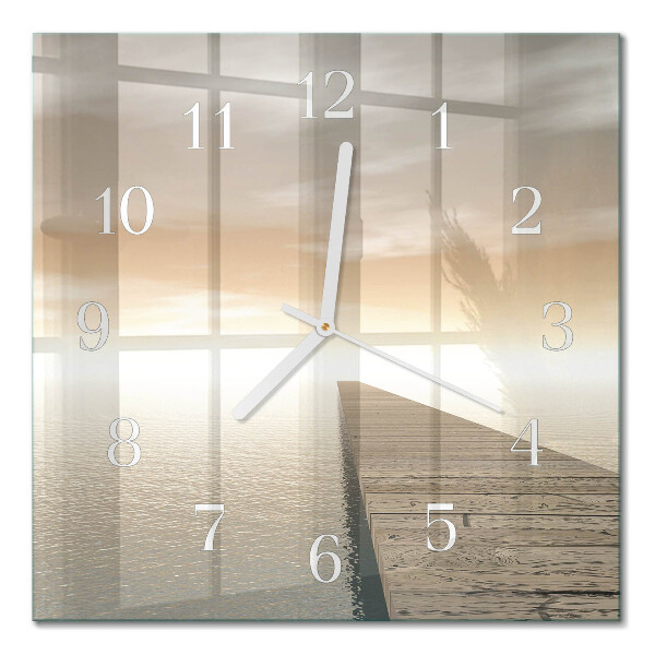 Quadratische wanduhr modern Pier