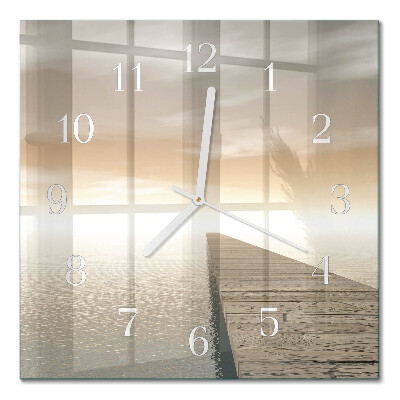 Quadratische wanduhr modern Pier