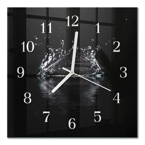 Wanduhr mit motiv quadratisch Wasser