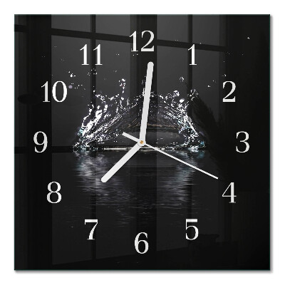 Wanduhr mit motiv quadratisch Wasser