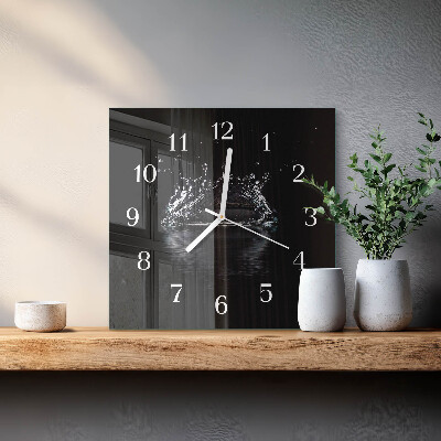 Wanduhr mit motiv quadratisch Wasser