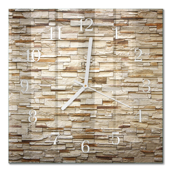 Quadratische wanduhr Klinker