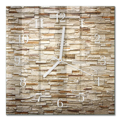 Quadratische wanduhr Klinker