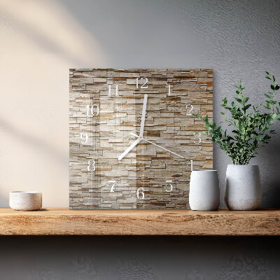 Quadratische wanduhr Klinker