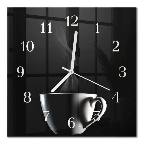 Moderne wanduhr quadratisch Becher
