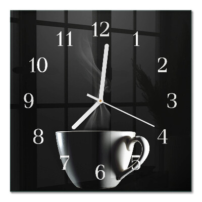 Moderne wanduhr quadratisch Becher