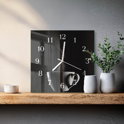 Moderne wanduhr quadratisch Becher