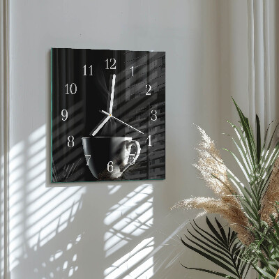 Moderne wanduhr quadratisch Becher