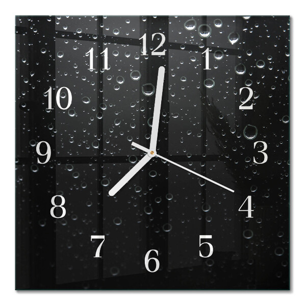 Quadratische wanduhr modern Tropfen