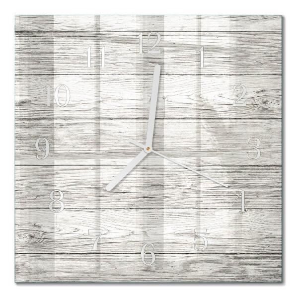 Moderne wanduhr quadratisch Graue Bretter