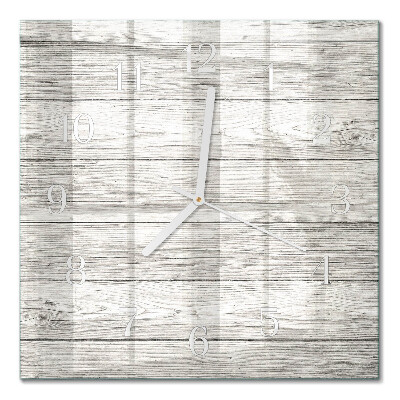 Moderne wanduhr quadratisch Graue Bretter
