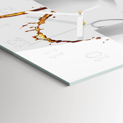 Wanduhr mit motiv quadratisch Tassen Kaffee