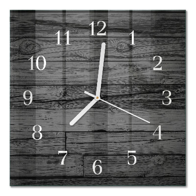 Wanduhr mit motiv quadratisch Holz