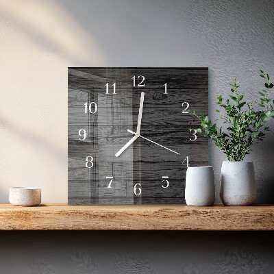 Wanduhr mit motiv quadratisch Holz