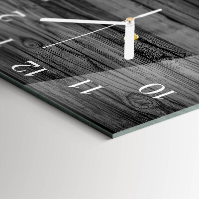 Wanduhr mit motiv quadratisch Holz