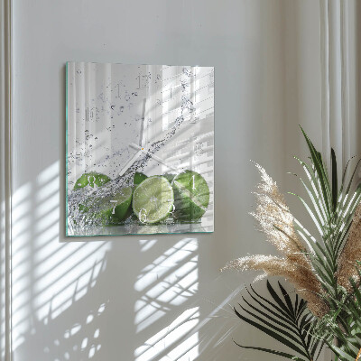 Glasuhr quadratisch Limes