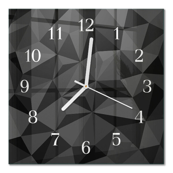 Wanduhr mit motiv quadratisch 3D-Muster