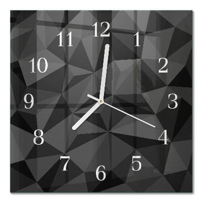 Wanduhr mit motiv quadratisch 3D-Muster