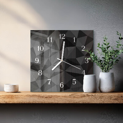 Wanduhr mit motiv quadratisch 3D-Muster