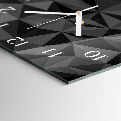 Wanduhr mit motiv quadratisch 3D-Muster