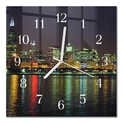 Quadratische wanduhr modern Horizont