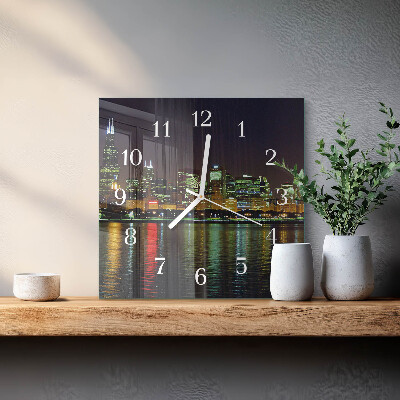 Quadratische wanduhr modern Horizont