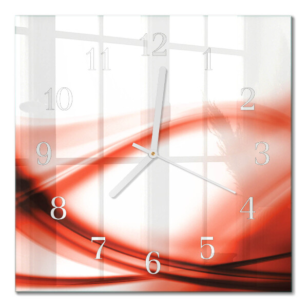 Moderne wanduhr quadratisch Abstrakte Linien