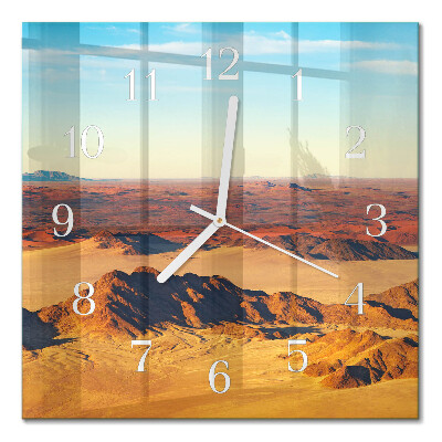 Quadratische wanduhr modern Wüste