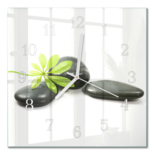Moderne wanduhr quadratisch Steine