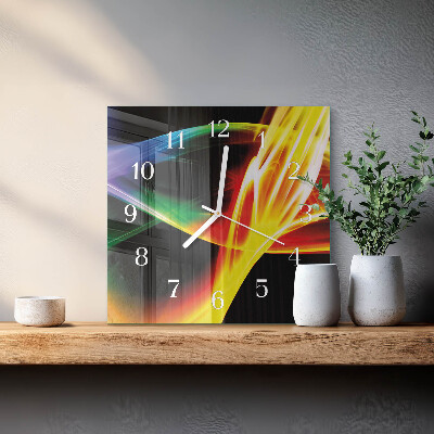 Quadratische wanduhr Abstraktion