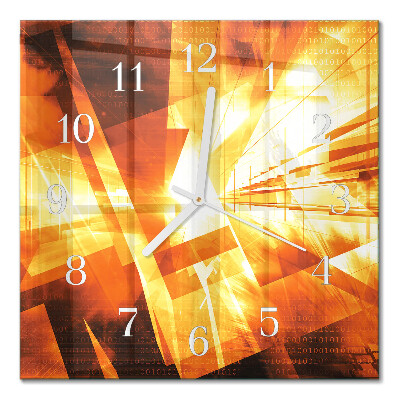 Wanduhr mit motiv quadratisch Abstraktion
