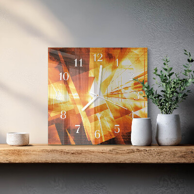 Wanduhr mit motiv quadratisch Abstraktion