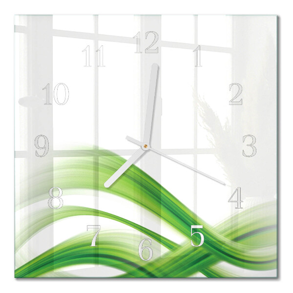 Moderne wanduhr quadratisch Abstrakte Welle