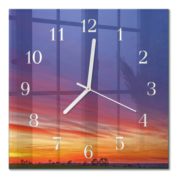 Quadratische wanduhr Feld