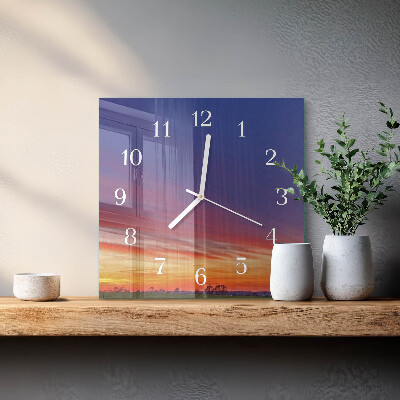 Quadratische wanduhr Feld