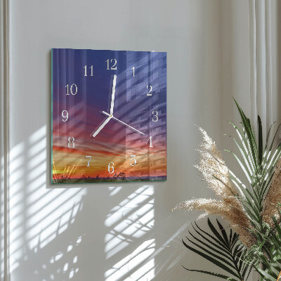 Quadratische wanduhr Feld