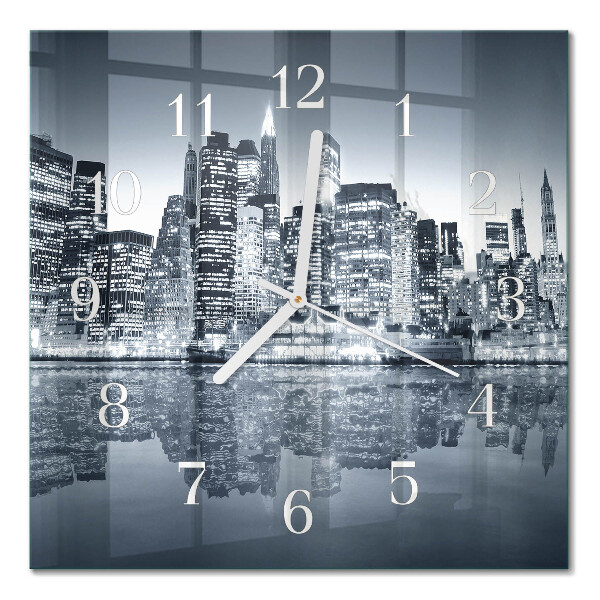 Quadratische wanduhr modern Horizont